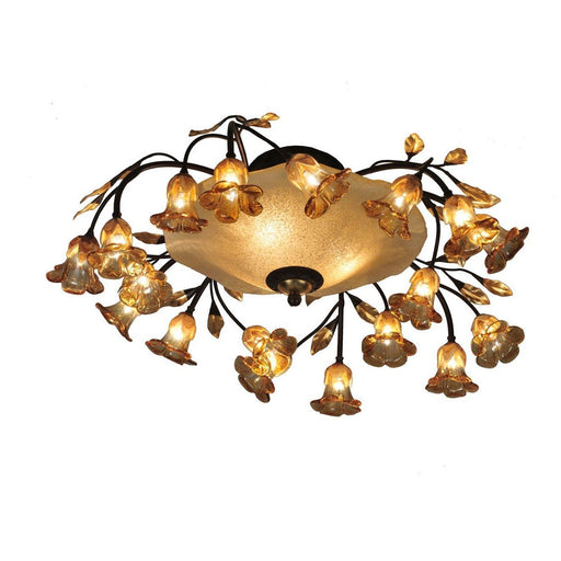 Meyda 32" Wide Celestial Bouquet 18 Arm Flushmount