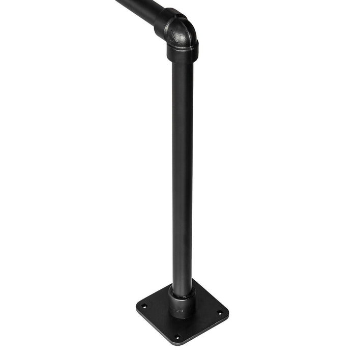 Meyda 158" Long Black PipeDream 6 Light Bar Top Lamp
