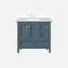 Eviva Britney 36" Blue Bathroom Vanity in Ash Blue Finish