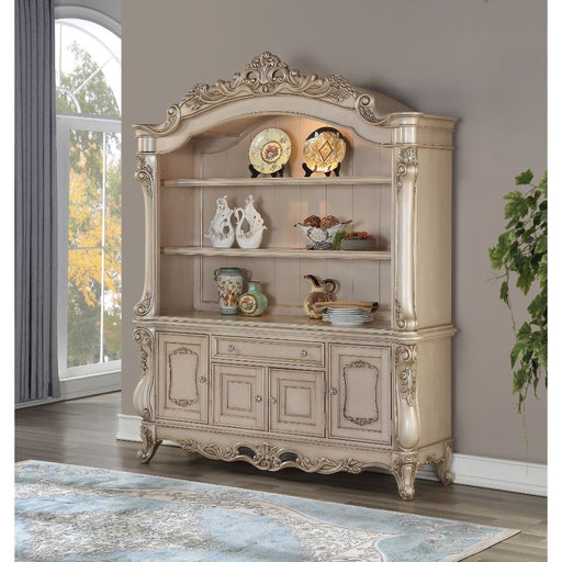 Acme Furniture Gorsedd Bookcase in Golden Ivory Finish 92744