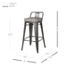 New Pacific Direct Metropolis PU Leather Low Back Counter Stool, Set of 4 9300032-239