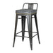 New Pacific Direct Metropolis PU Leather Low Back Counter Stool, Set of 4 9300032-240