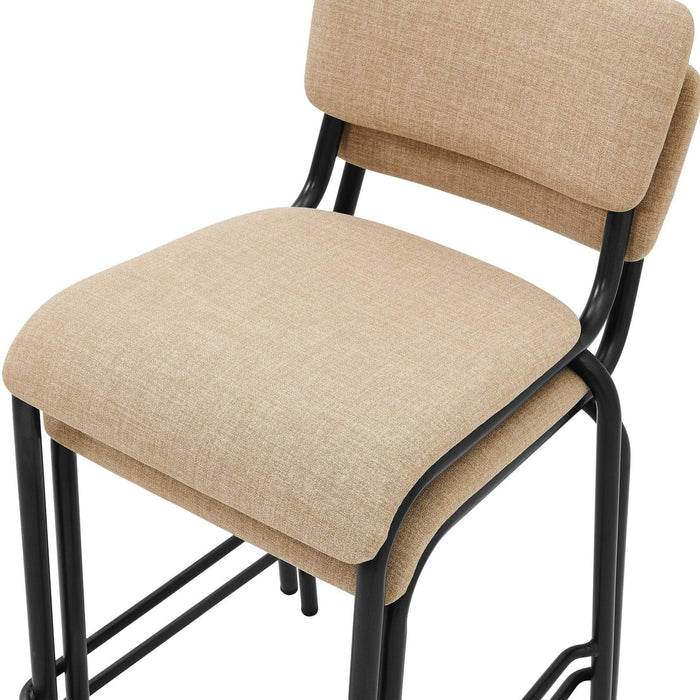 New Pacific Direct Lehman Fabric Counter Stool, Set of 4 9300099-532