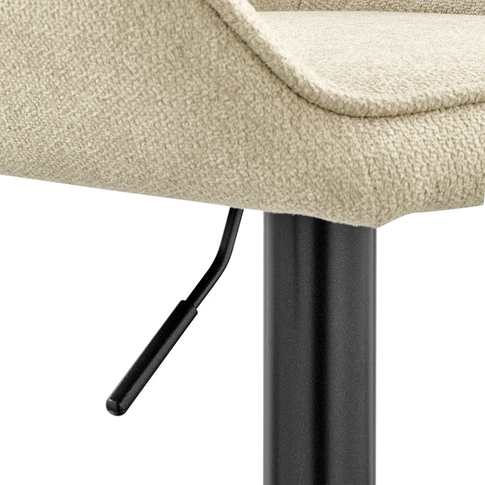 New Pacific Direct Luther Fabric Gaslift Swivel Bar Stool, Set of 2 9300122-528