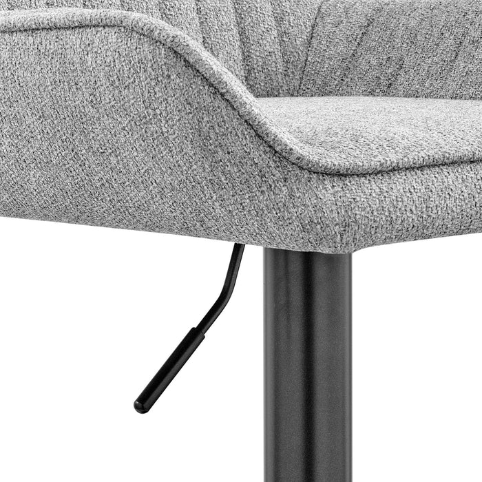 New Pacific Direct Luther Fabric Gaslift Swivel Bar Stool, Set of 2 9300122-529