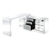 Acme Furniture Noralie Writing Desk in Mirrored & Faux Diamonds 93118