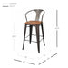 New Pacific Direct Metropolis Metal Bar Stool, Set of 4 938544-GM