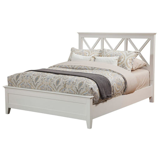 Alpine Furniture Potter Full Size Panel Bed, White 955-08F