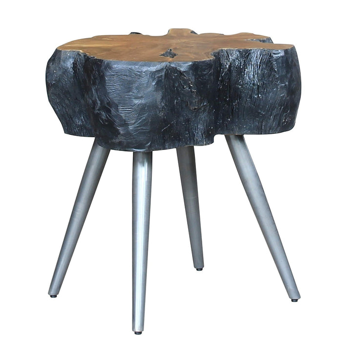 New Pacific Direct Anya Recycled Teak Root Side/ End Table 9600043