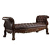 Acme Furniture Dresden Bench in Cherry PU & Cherry Oak Finish 96486