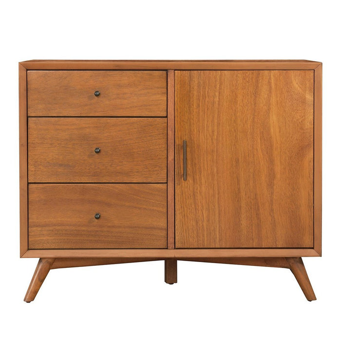 Alpine Furniture Flynn Accent Cabinet, Acorn 966-14