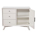 Alpine Furniture Flynn Accent Cabinet, White 966-W-14