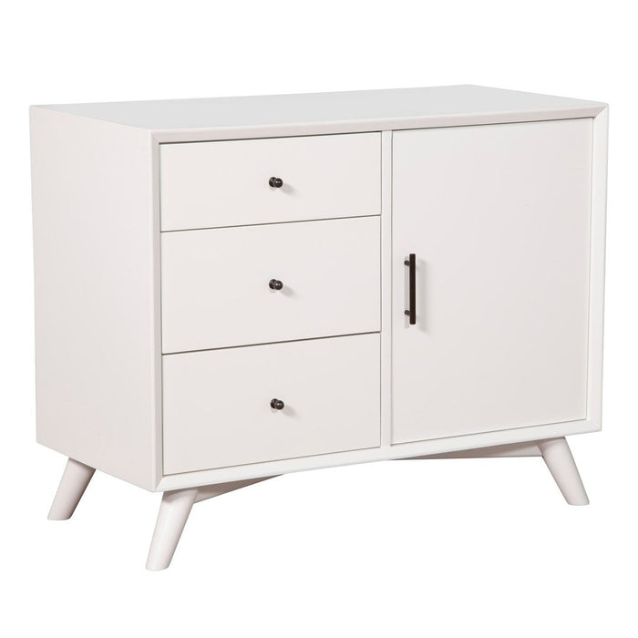 Alpine Furniture Flynn Accent Cabinet, White 966-W-14