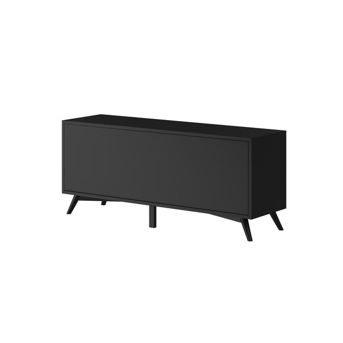 Alpine Furniture Flynn Large TV Console, Black 966BLK-10