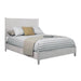 Alpine Furniture Flynn Mid Century Modern Full Size Panel Bed, Gray 966G-08F