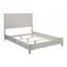 Alpine Furniture Flynn Mid Century Modern Queen Panel Bed, Gray 966G-01Q