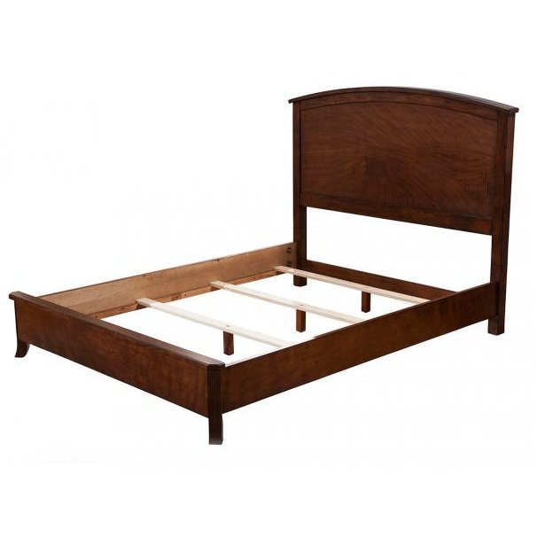 Alpine Furniture Baker Standard King Panel Bed, Mahogany 977-07EK