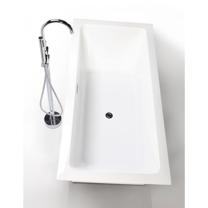 Legion Furniture 67" White Acrylic Tub - No Faucet WE6817-J