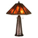 Meyda 29" High Bronze Grenway Amber Mica Table Lamp
