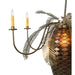 Meyda 36"W Rustic Pinecone 5 Arm Candlelight Chandelier