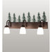 Meyda 28" Wide Tall Pines 3 Light Vanity Light