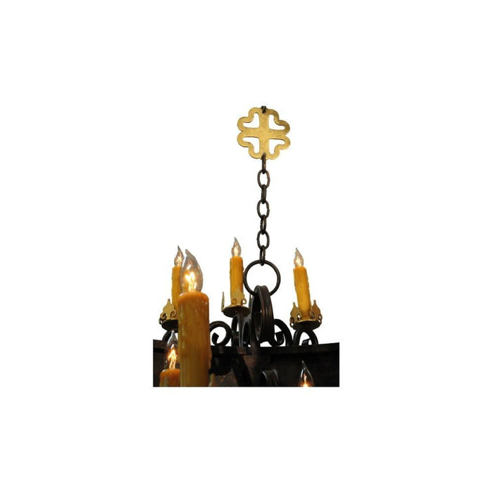 Meyda 72" Wide Candle Tobacco Santino 24 Light Chandelier