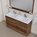 Alya Bath Paterno Double Modern Freestanding Bathroom Vanity, Optional Mirror