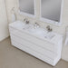 Alya Bath Paterno Double Modern Freestanding Bathroom Vanity, Optional Mirror