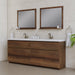 Alya Bath Paterno Double Modern Freestanding Bathroom Vanity, Optional Mirror