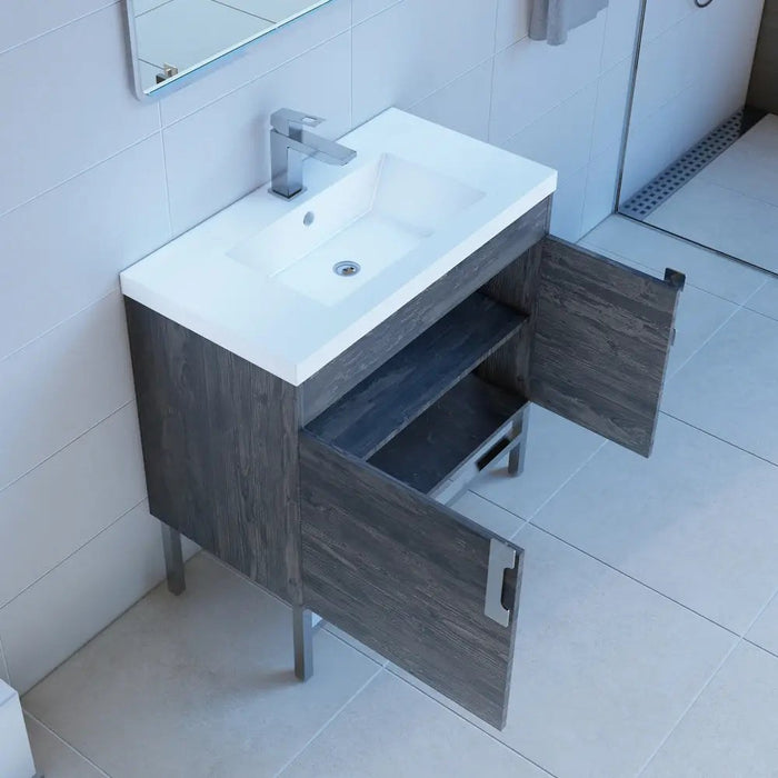 Alya Bath Salento Single Modern Bathroom Vanity