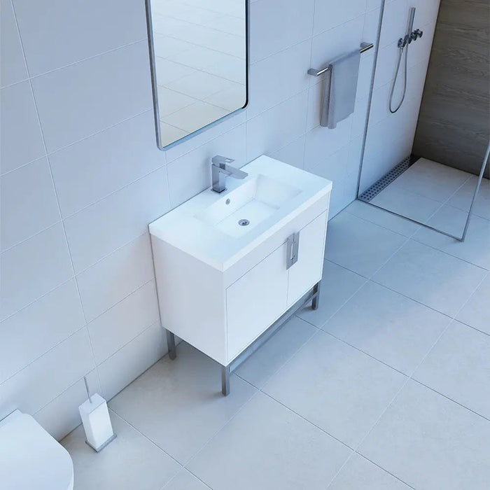 Alya Bath Salento Single Modern Bathroom Vanity