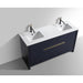 KubeBath Dolce 60" Modern Bathroom Vanity with White Quartz Counter-Top