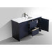 KubeBath Dolce 60" Modern Bathroom Vanity with White Quartz Counter-Top