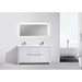 KubeBath Dolce 60" Modern Bathroom Vanity with White Quartz Counter-Top