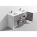 KubeBath Dolce 60" Modern Bathroom Vanity with White Quartz Counter-Top