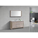 KubeBath Dolce 60" Modern Bathroom Vanity with White Quartz Counter-Top