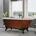 Cambridge Plumbing Acrylic Double Ended Clawfoot Bathtub Faucet Drillings and Polished Chrome Feet ADE60-DH-CP
