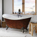 Cambridge Plumbing Acrylic Double Ended Clawfoot Soaking Tub with Faucet Drillings and Oil Rubbed Bronze Feet ADE-DH-ORB