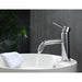 KubeBath Aqua Rondo Chrome Single Hole Mount Bathroom Vanity Faucet