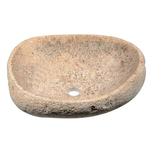 ANZZI Chodola Series 20" x 14" Oval Shape Vessel Sink in Yellow River Finish LS-AZ8178