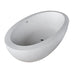 ANZZI Lusso Series 75.5" x 40.5" Freestanding Matte White Bathtub FT-AZ504