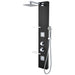 ANZZI Ronin Series 52" 2-Jetted Full Body Shower Panel in Black Finish with Heavy Rain Shower Head and Euro-Grip Hand Sprayer SP-AZ025