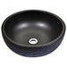 ANZZI Tara Series 17" x 17" Round Vessel Sink in Black Finish LS-AZ8195