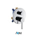 KubeBath Aqua Rondo Shower Set With Ceiling Mount and Rain Shower Head