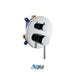 KubeBath Aqua Rondo Rough-In Valve With Cover Plate, Handle, and Diverter