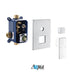 KubeBath Aqua Piazza Shower Set with Ceiling Mount Square 36″ size