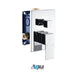 KubeBath Aqua Piazza Shower Set with Ceiling Mount Square Rain Shower, Handheld and Tub Filler
