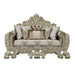 Acme Furniture Syxtyx Sectional - Rf Loveseat W/2 Pillow in Beige Velvet LV00334-1