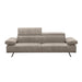 Bellini Modern Living Sofa Leather in Silverfox DANDY 01 Adrian S SLFX