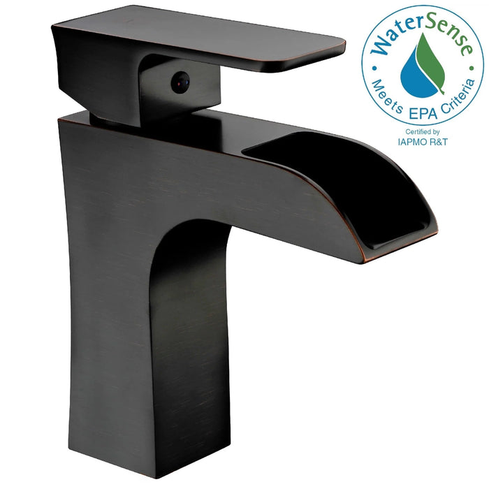 ANZZI Forza Series 4" Single Hole Low-Arc Bathroom Sink Faucet
